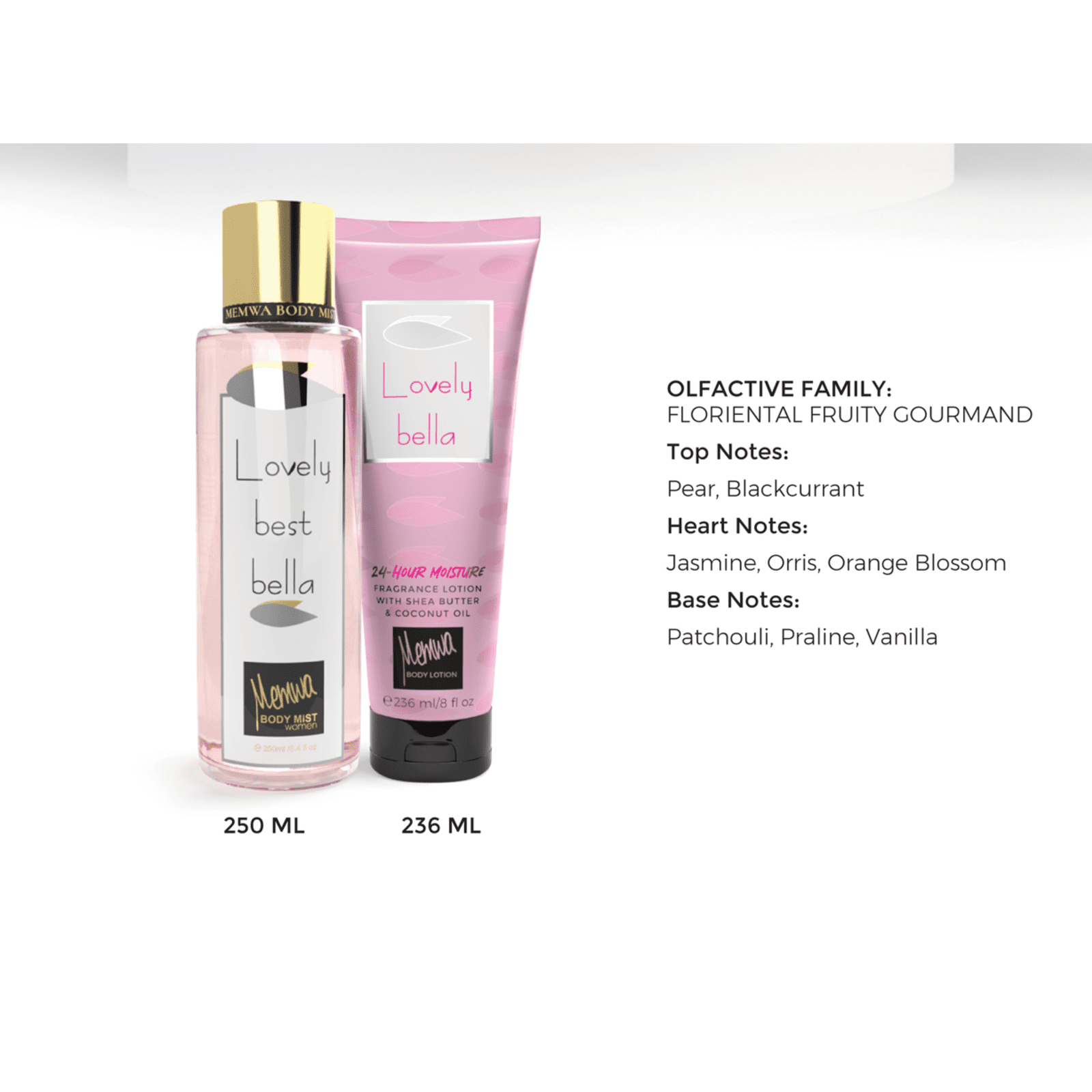 Lovely Best Bella - Body Myst and Lotion By Memwa